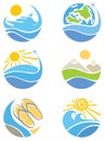 A set of icons - Travel, Tourism and Leisure