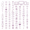 Set of icons for ui user interface mobile devices Royalty Free Stock Photo