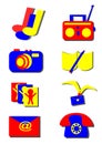 Set of icons, utilities