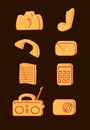 Set of icons, utilities