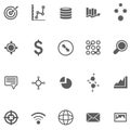 Set of icons for web and user interface design Royalty Free Stock Photo