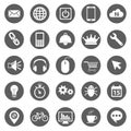 Set of icons for web and user interface design Royalty Free Stock Photo