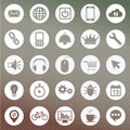 Set of icons for web and user interface design Royalty Free Stock Photo