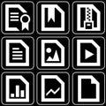 Set of icons (work, office) Royalty Free Stock Photo