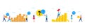 Set of Idea, Reject file and Lock line icons. For design. Vector