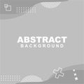 Vector of abstract background grey with white and dot color. Good to use for banner, social media, poster and flyer template Royalty Free Stock Photo