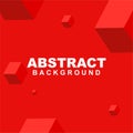 Vector of abstract geometric background red color. Good to use for banner, social media, poster and flyer template Royalty Free Stock Photo