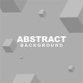 Vector of abstract grey geometric background color. Good to use for banner, social media, poster and flyer template Royalty Free Stock Photo