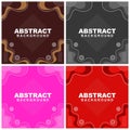 Set Vector of abstract background brown, red, pink, grey color. Good to use for banner, social media, poster and flyer template Royalty Free Stock Photo