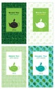 Set of illustrations of tea packaging. Royalty Free Stock Photo