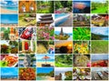 Set from images with views of Bali island Royalty Free Stock Photo