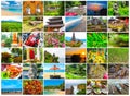 Set from images with views of Bali island Royalty Free Stock Photo