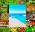 Set from images with views of Bali island Royalty Free Stock Photo