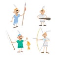 Set Indians illustration Royalty Free Stock Photo