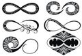 Set of Infinity love, forever symbols