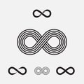 Set of infinity symbols