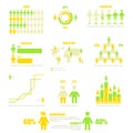 Set of infographic demography elements.