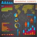 set of Infographic elements Royalty Free Stock Photo