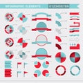Set of infographic elements charts, graph, diagram, arrows,signs,bars, buttons,borders etc. Royalty Free Stock Photo
