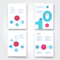 Set of infographic template layouts. Flow chart