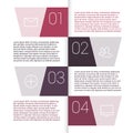 Set of infographic template layouts. Flow chart Royalty Free Stock Photo