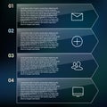 Set of infographic template layouts. Flow chart Royalty Free Stock Photo