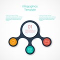 Set of infographic template layouts. Flow chart Royalty Free Stock Photo