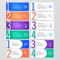 Set of infographic templates