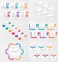 Set of infographics element template with options