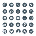 A set of informative icons