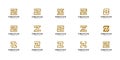 Set of initial Z Letter Logo vector Template Royalty Free Stock Photo