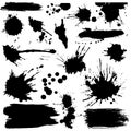 Set of ink blots