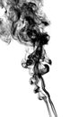 Smoke abstract photo, isolated on white background Royalty Free Stock Photo