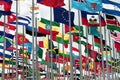 Set of International Flags Royalty Free Stock Photo