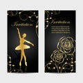 Set of invitation cards design.