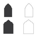 Set islamic window icon Vector