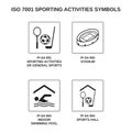 Iso 7001 sporting activities symbols