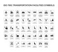 Iso 7001 transportation facilities symbols