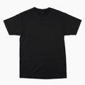 Set of isolated blank black t-shirt  t-shirt mock up for print. Royalty Free Stock Photo