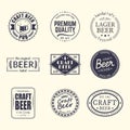 Set of isolated stickers for beer, beermat,coaster