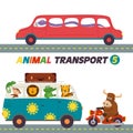 Set of isolated transports with animals part 5