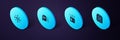 Set Isometric ASIC Miner, Cryptocurrency wallet, Smart contract and Distribution icon. Vector