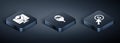 Set Isometric Computer monitor, Cursor and coin and Lead management icon