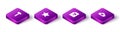 Set Isometric Hammer, Star, Unknown document and Cloud mail server icon. Vector