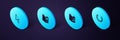 Set Isometric Laurel wreath, Audio book, Open and Pixel arrow cursor icon. Vector