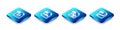 Set Isometric line CSS file document, PHP, MP3 and SVG icon. Vector Royalty Free Stock Photo