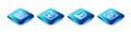 Set Isometric line MySQL code, Cloud technology data transfer, Flowchart and Python programming language icon. Vector Royalty Free Stock Photo