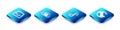 Set Isometric line Social media inbox, Cloud database, Music note, tone and Waiting icon. Vector