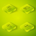 Set Isometric line Website statistic, Front end development, UI or UX design and icon. Vector Royalty Free Stock Photo