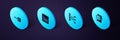 Set Isometric Server, Data, Neural network, Web developer programming code and Binary icon. Vector Royalty Free Stock Photo